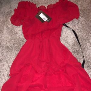 Pretty little thing red dress